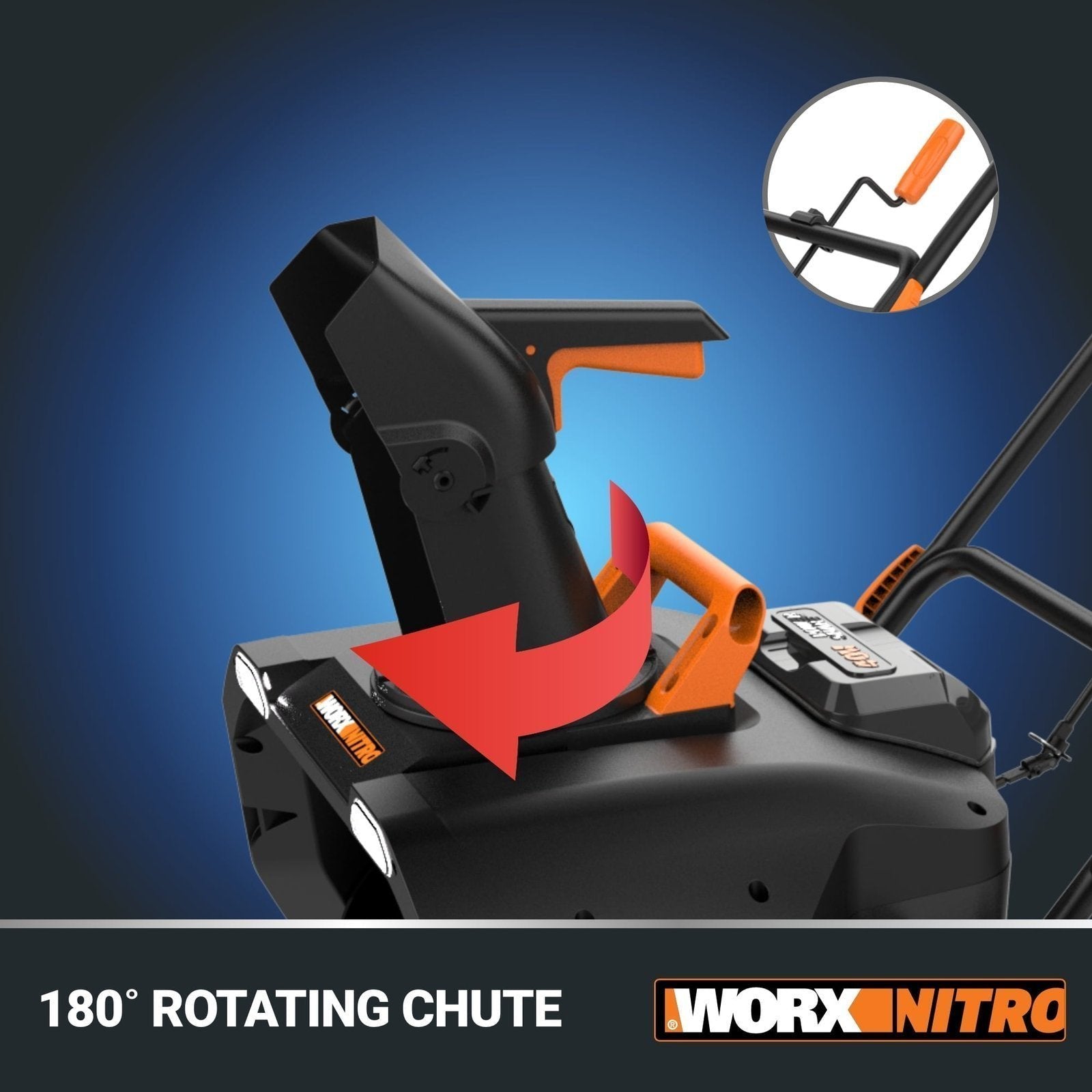 Worx WG471 40V Power Share 20″ Cordless Snow Blower with Brushless Motor