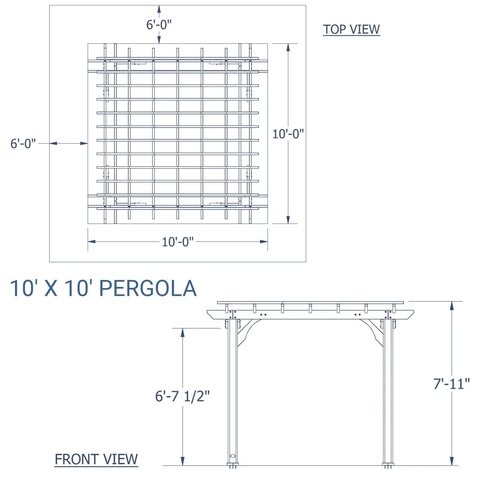 10 x 10 Pergola - TryIlluminate