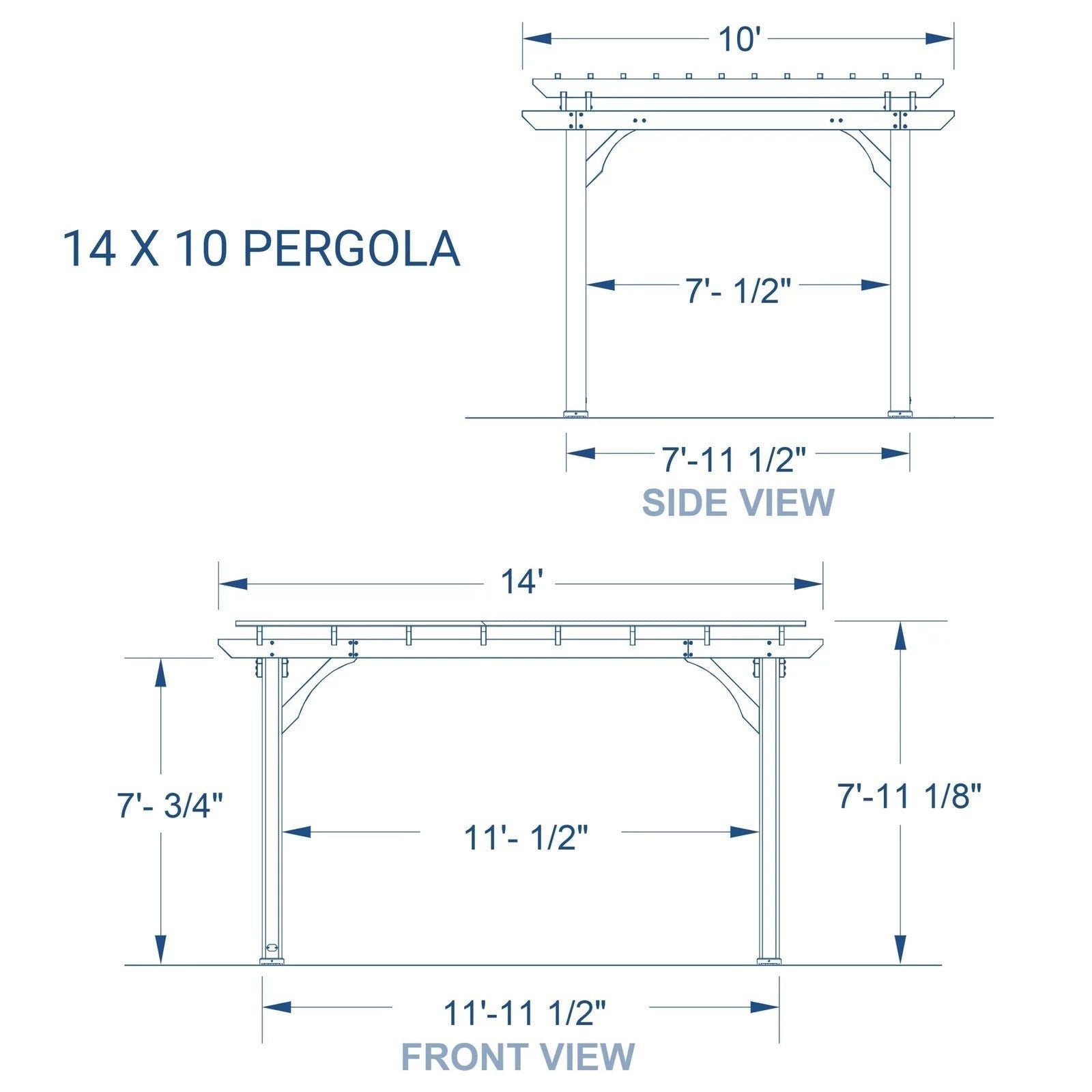 14 x 10 Pergola - TryIlluminate