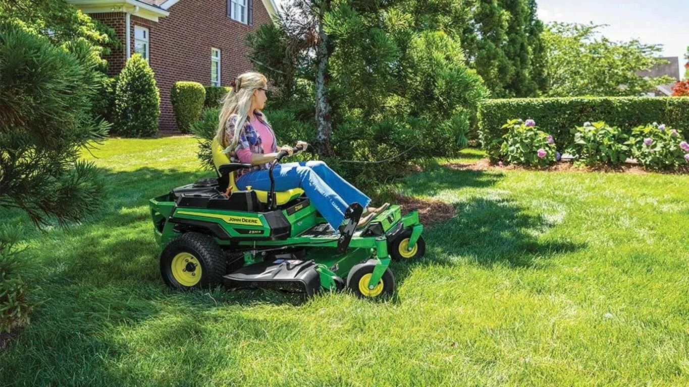 60V 42” Electric CrossoverZ Zero Turn Mowers with (6) 8 Ah Batteries and (3) Dual Port Turbo Chargers.