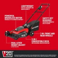 CRAFTSMAN V20 Lawn Mower, Push Mowers.