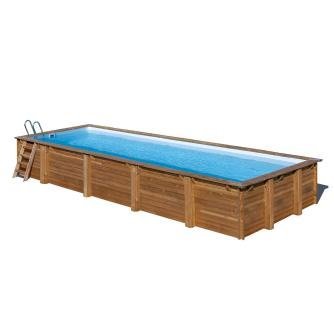 Piscine bois en kit rectangle Tampa
