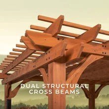 20×12 beaumont pergola – brown - TryIlluminate