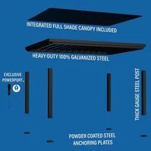 20×12 beaumont pergola – brown - TryIlluminate