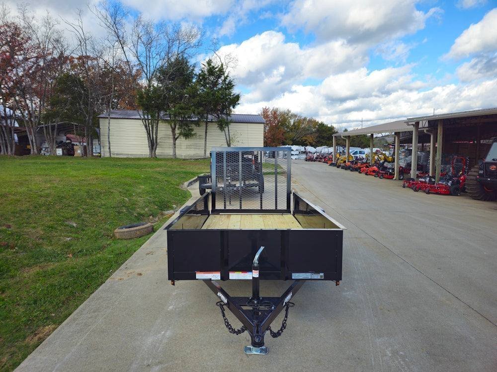 5′ X 10′ Utility Trailer Straight Deck 18″ Sides Tall Gate