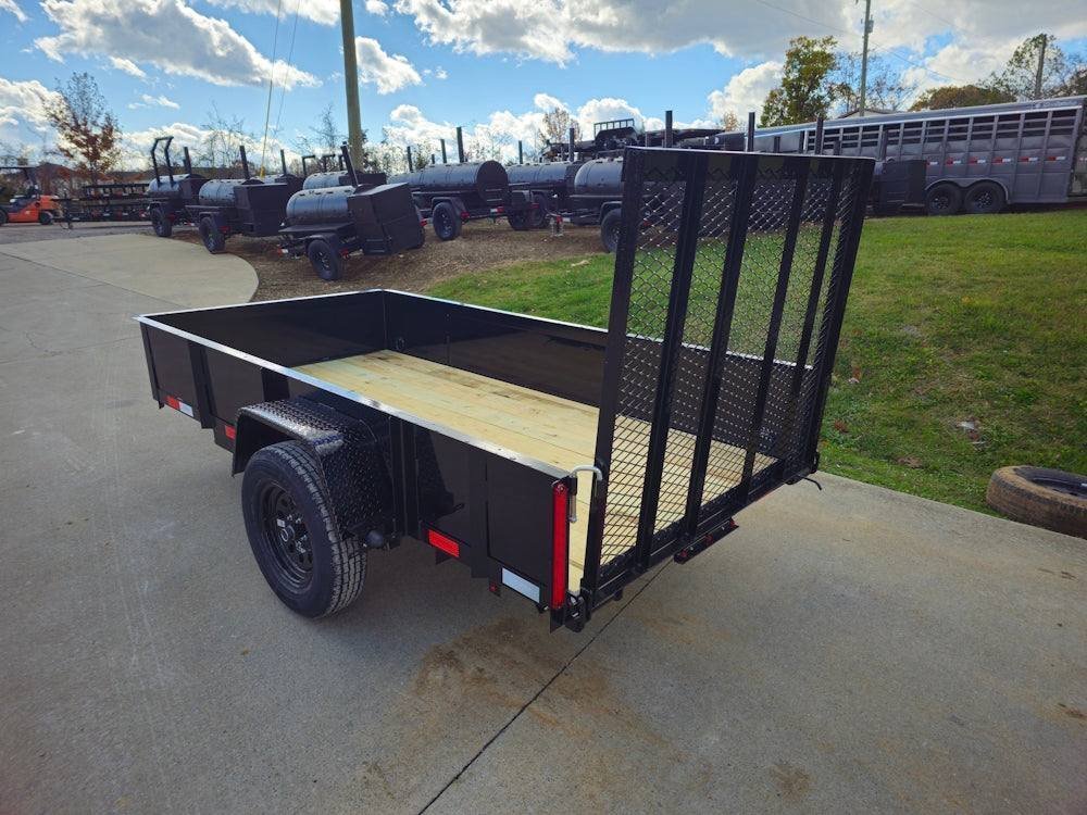 5′ X 10′ Utility Trailer Straight Deck 18″ Sides Tall Gate