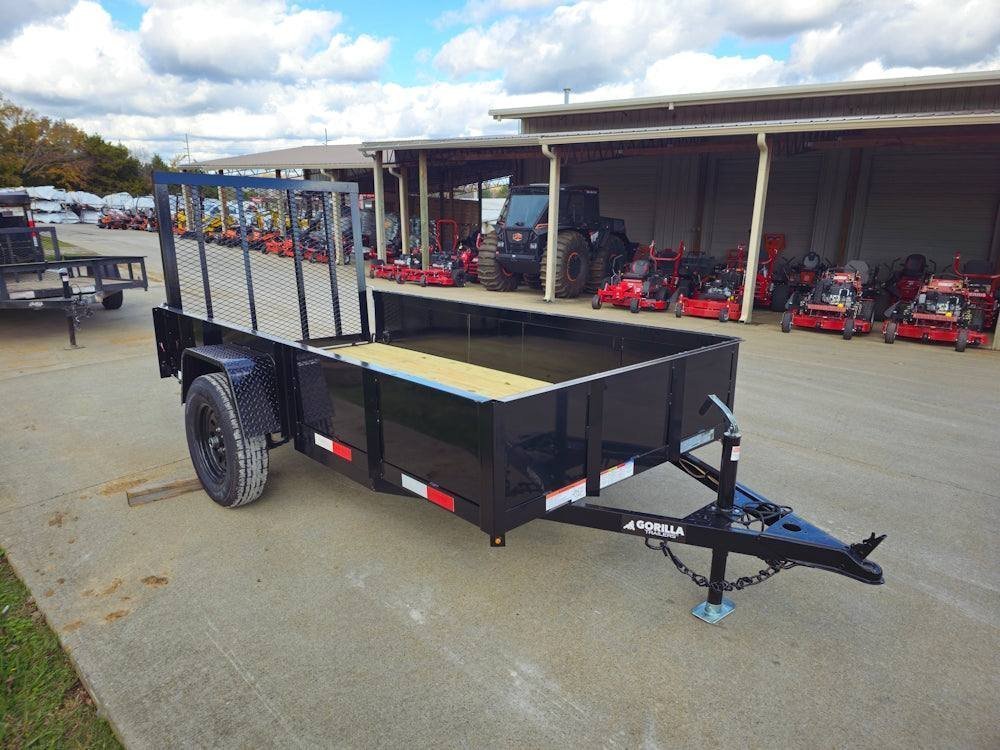 5′ X 10′ Utility Trailer Straight Deck 18″ Sides Tall Gate