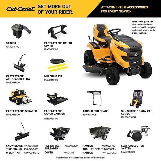 CUB CADET 42-Inch Gas Riding Lawn Tractor – IntelliPower Technology