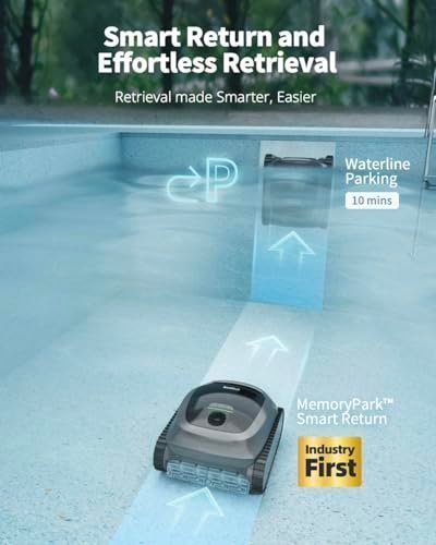 Beatbot AquaSense Cordless Robotic Pool Vacuum Cleaner – Intelligent Path Opimization, Cleans Floor, Walls, and Waterline – Ideal for Above & In-Ground Pools up to 2,260 sq.ft.