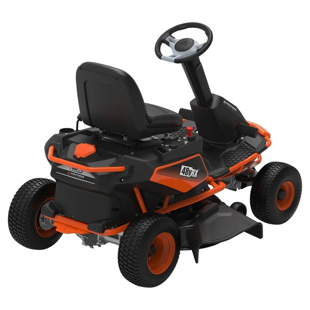 Yard Force 38″ 48V Battery-Powered Riding Lawn Mowers.