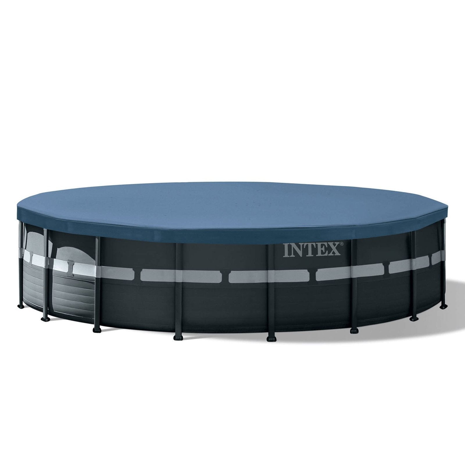 Intex Ultra XTR Frame 18′ x 52″ Above Ground Swimming Pool with Sand Filter Pump, Ladder, Cover, & Maintenance Accessory Kit with Vacuum and Skimmer
