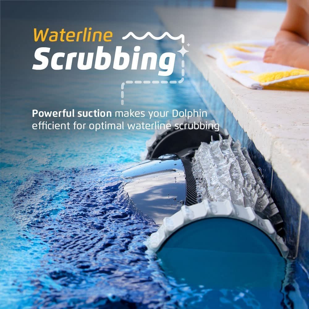 Dolphin Nautilus CC Pro Wi-Fi Robotic Pool Vacuum Cleaner up to 50 FT – Waterline Scrubber Brush