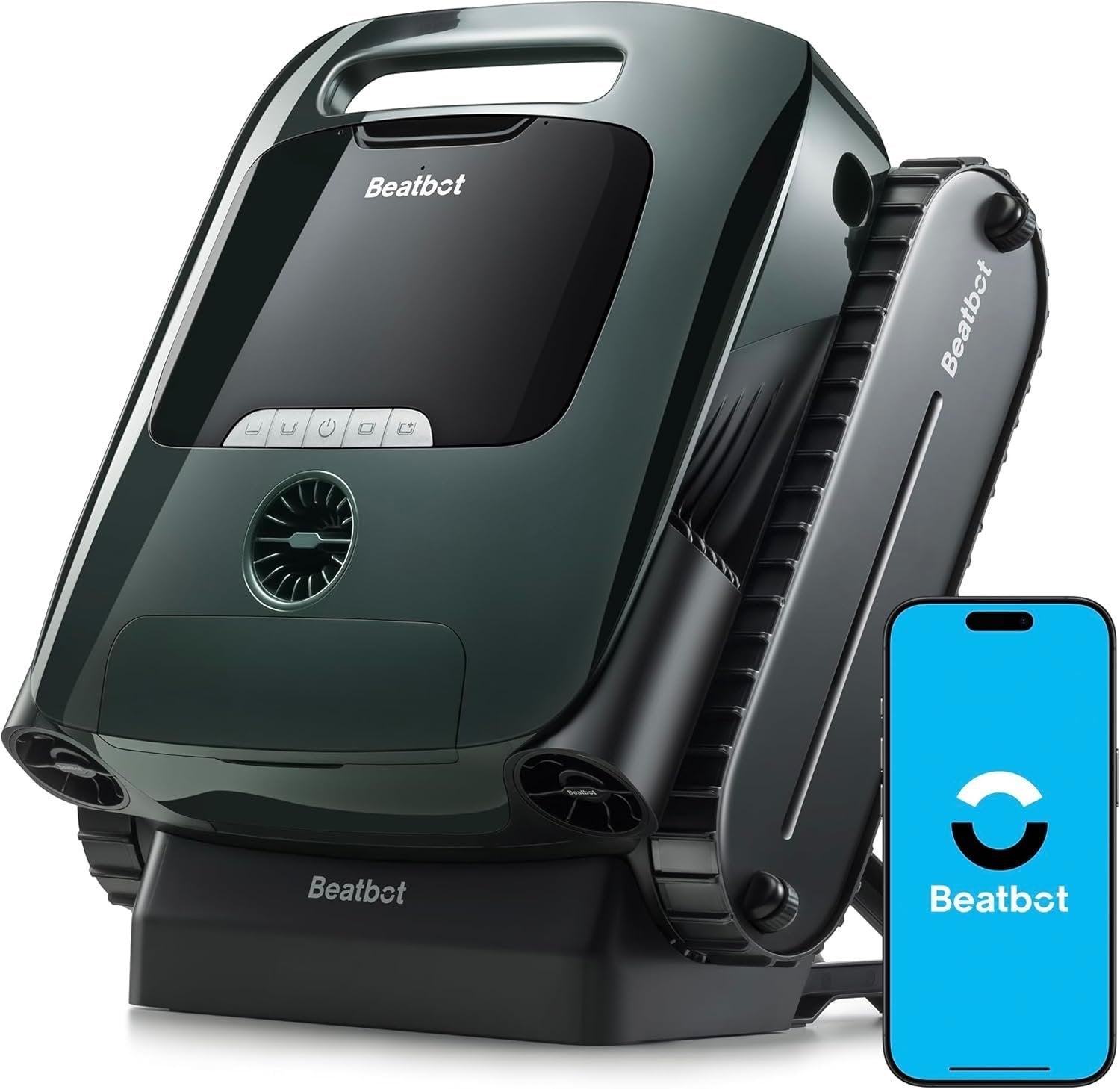 Beatbot AquaSense 2 Pro Robotic Pool Cleaner – 5-in-1 Cordless Skimmer & Clarifier, App-Controlled, Smart Parking, Up to 3,875 Sq. Ft. – Obsidian
