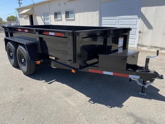 6×12 Dual-Axle Dump Trailer – 12,000 lb Heavy-Duty Hauler for Construction & Landscaping