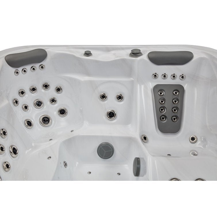 Danika 5-person 68-jet Hot Tub With Bluetooth In Gray