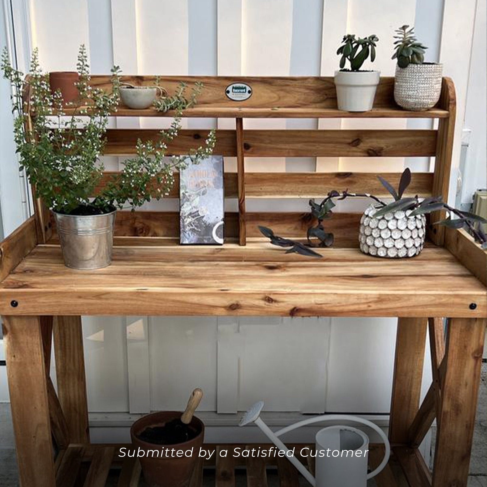 Potting Table/Bench/Serving Bar – Acacia Wood