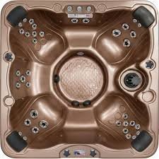 American Spas 7-Person 40-Jet Premium Acrylic Bench Spa Standard Hot Tub with Ozonator and 5.5kW Heater - TryIlluminate
