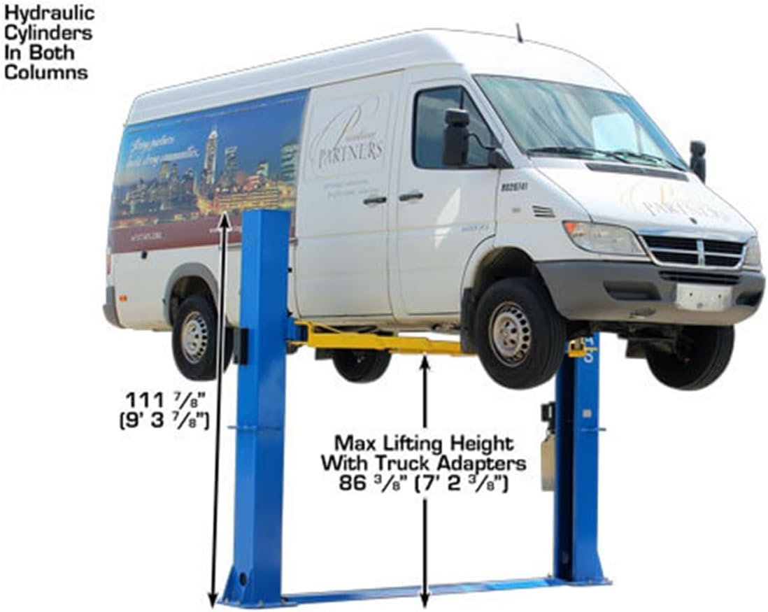 Atlas BP10000X Baseplate 2-Post Car Lift 10000 Lb for Low Ceilings - TryIlluminate