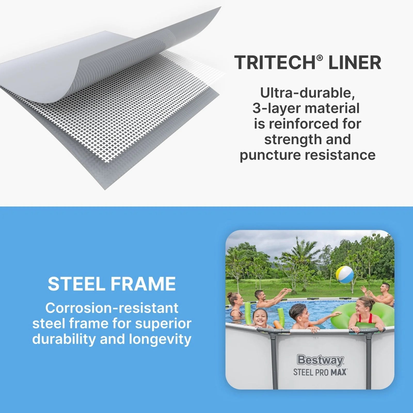 Bestway Steel Pro MAX 10 Foot x 30 Inch Round Metal Frame Above Ground Outdoor Backyard Swimming Pool Set with 330 GPH Filter Pumps - TryIlluminate