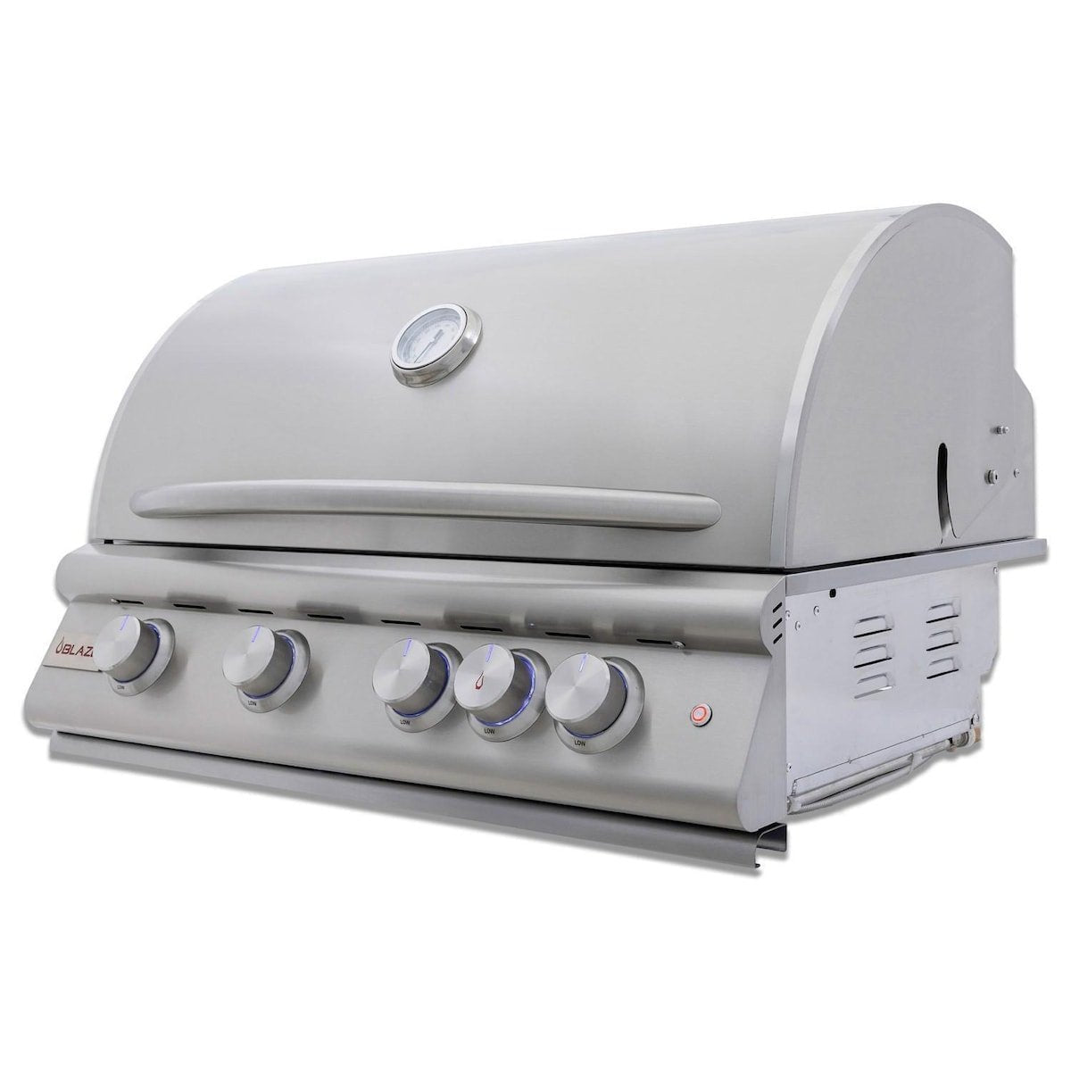 Blaze 6 Ft Island in Alaska Gray with NG LBM Grill and Trash Rollout - TryIlluminate