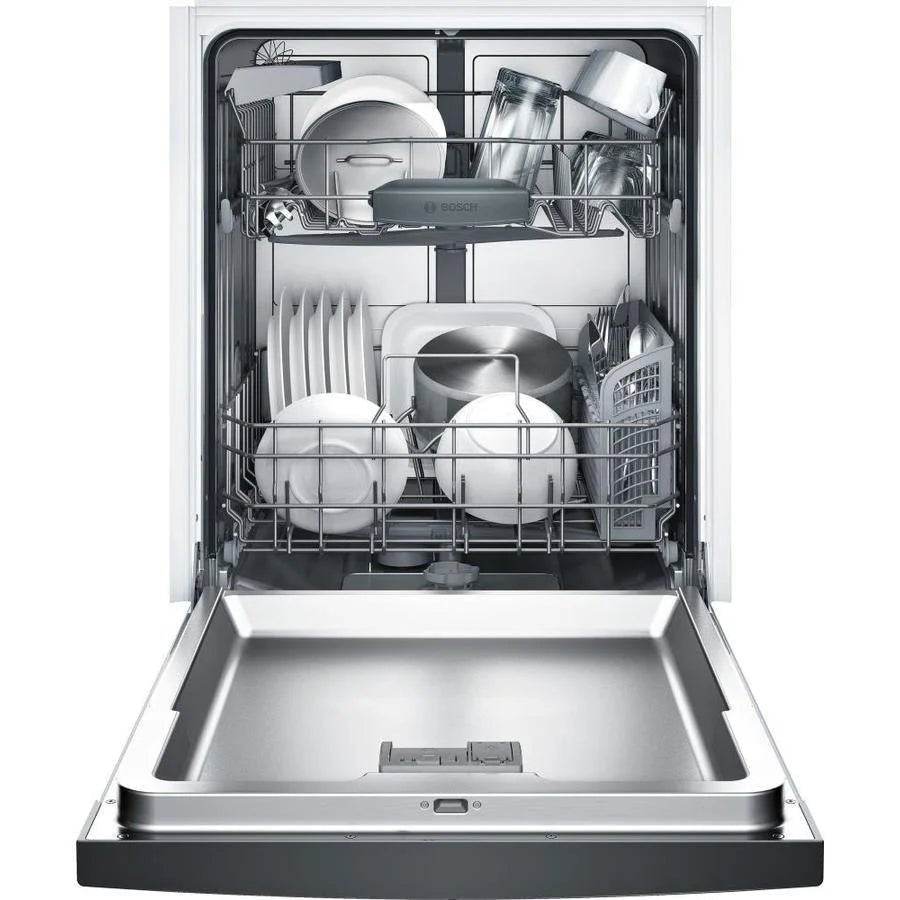 Bosch 100 Series PureDry 50-Decibel Front Control 24-in Built-In Dishwashers (Fingerprint-Resistant Stainless Steel) ENERGY STAR - TryIlluminate
