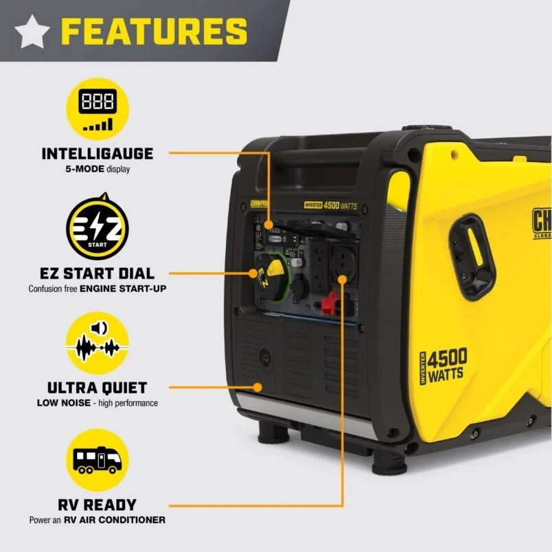 Champion 4500-Watt Portable Inverter Generators. - TryIlluminate