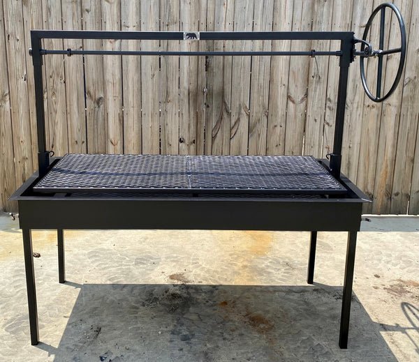 Collapsible Charcoal Catering Grill 60″ x 24″ Stainless Steel - TryIlluminate