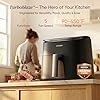 Cosori 9-in-1 TurboBlaze Air Fryer 6 Qt, PFAS-Free Ceramic Coating, 90ยฐโ450ยฐF, Precise Heating for Even Results, Air Fry, Roast, Bake, Broil, Dry, Frozen, Proof, Reheat, Keep Warm, 120V, Dark Gray - TryIlluminate