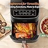 Cosori 9-in-1 TurboBlaze Air Fryer 6 Qt, PFAS-Free Ceramic Coating, 90ยฐโ450ยฐF, Precise Heating for Even Results, Air Fry, Roast, Bake, Broil, Dry, Frozen, Proof, Reheat, Keep Warm, 120V, Dark Gray - TryIlluminate