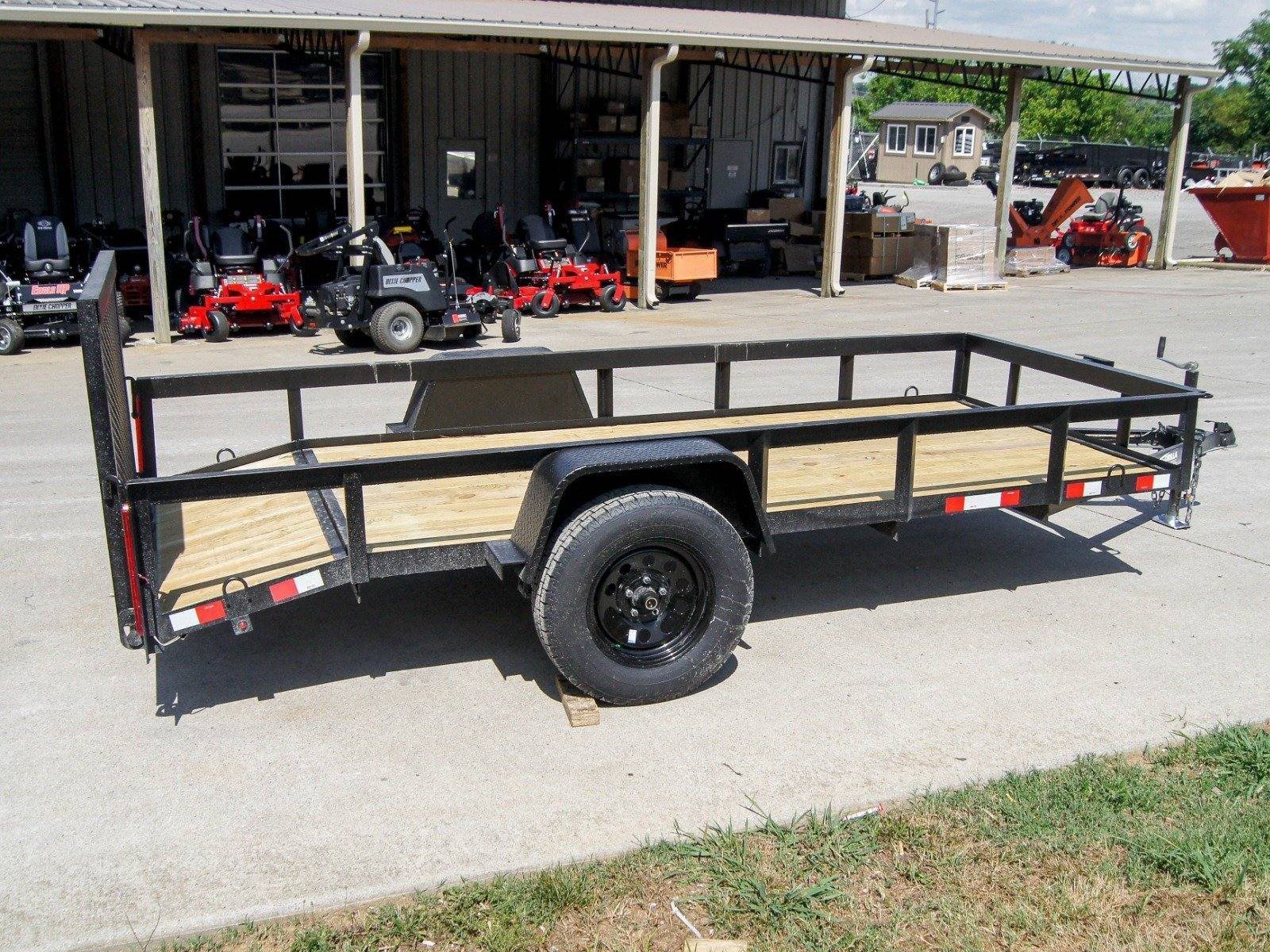 5×12 Powder Coated Dovetail Utility Trailer 3500lb Axle