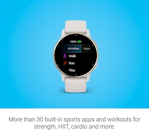 Garmin vívoactive 5, Health and Fitness GPS Smartwatch, AMOLED Display, Up to 11 Days of Battery, Ivory - TryIlluminate
