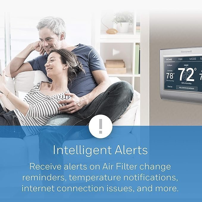 Honeywell Home RTH9585WF1004 Wi-Fi Smart Color Thermostat, 7 Day Programmable, Touch Screen, Energy Star, Alexa Ready, Gray - TryIlluminate