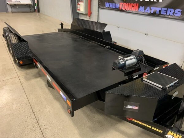 14,000# GVWR Hydraulic Drop Deck Equipment Float Trailer