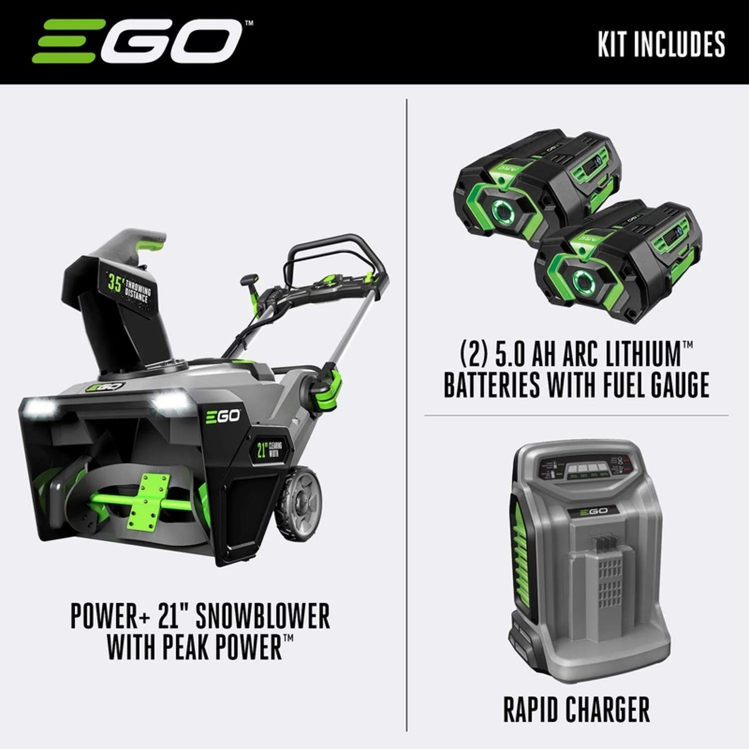 EGO SNT2102 21″ Cordless Snow Blower Kits