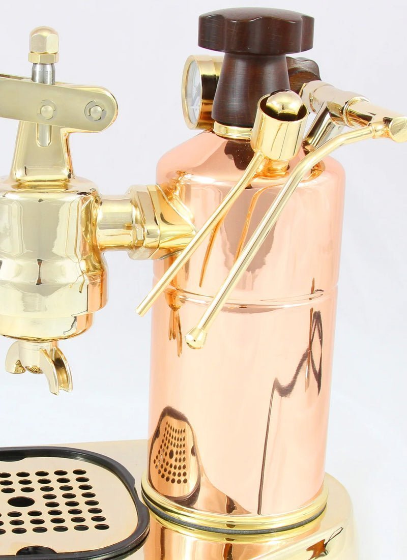 La Pavoni Professional Rame Gold Coffee Machine - TryIlluminate