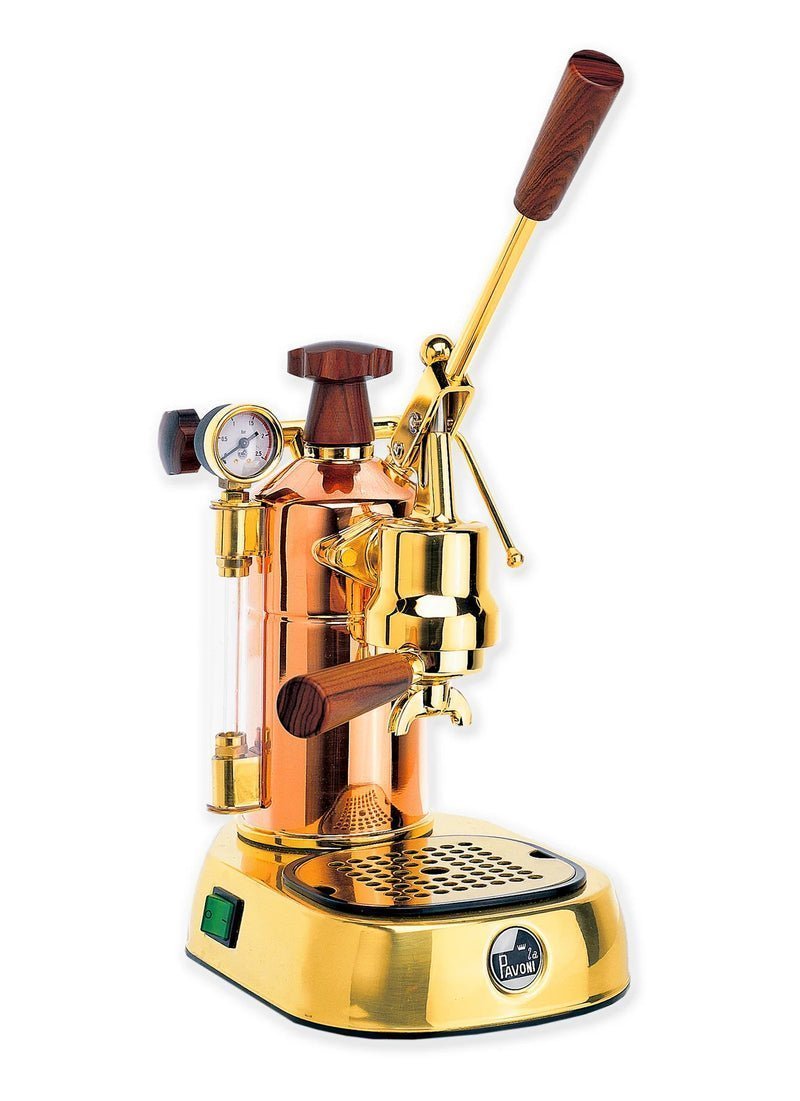 La Pavoni Professional Rame Gold Coffee Machine - TryIlluminate