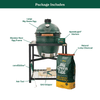 Large Big Green Egg in an intEGGrated Nest+Handler with Mates Package - TryIlluminate