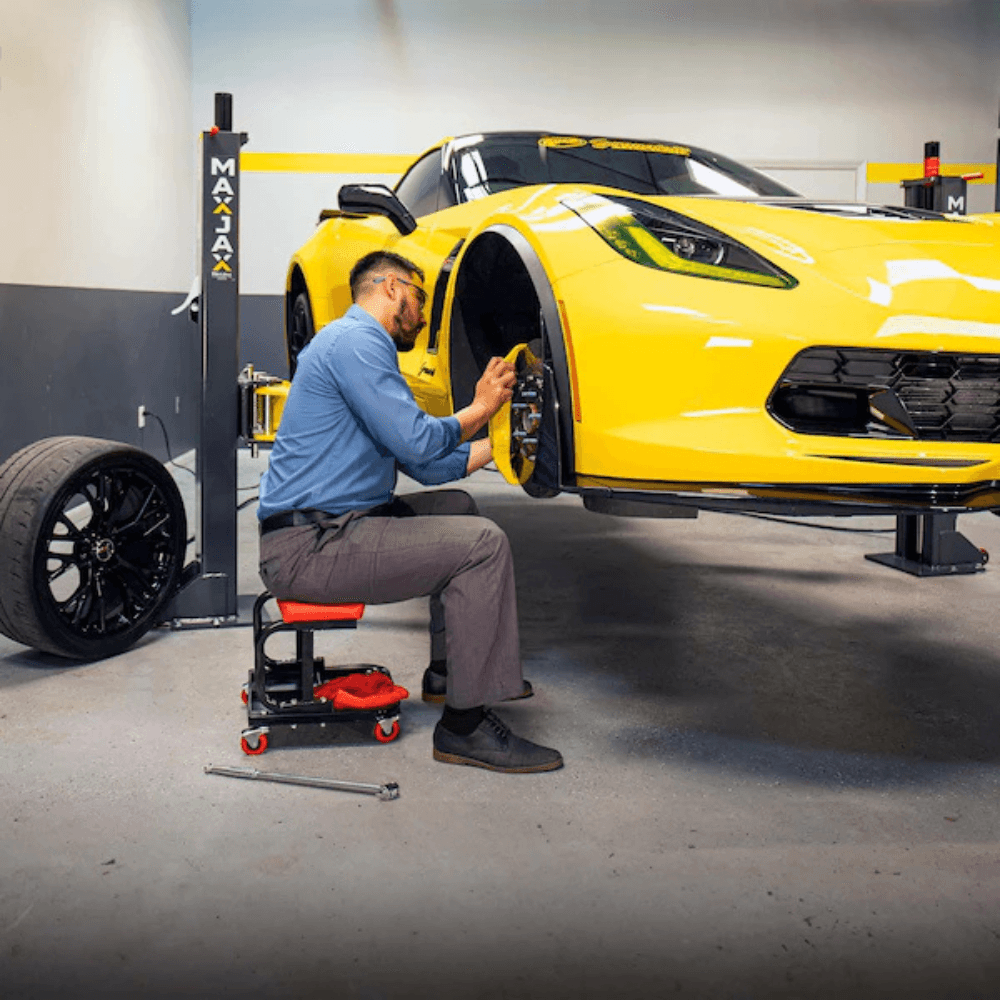 MaxJax M7K 7000 Lb. Capacity Portable 110V Two-Post Garage Car Lift - TryIlluminate