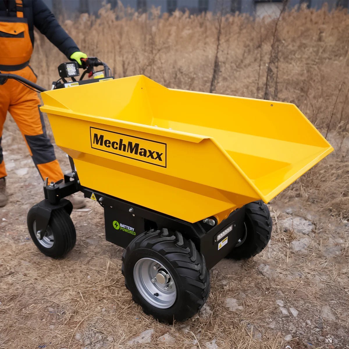 MechMaxx 1100 lb Electric Mini Dumper, 48V 1000W Brushless Motor – Model E50