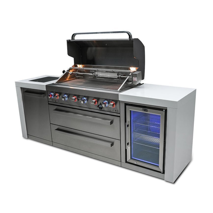 Mont Alpi 805 Deluxe Island with Fridge Cabinet - TryIlluminate