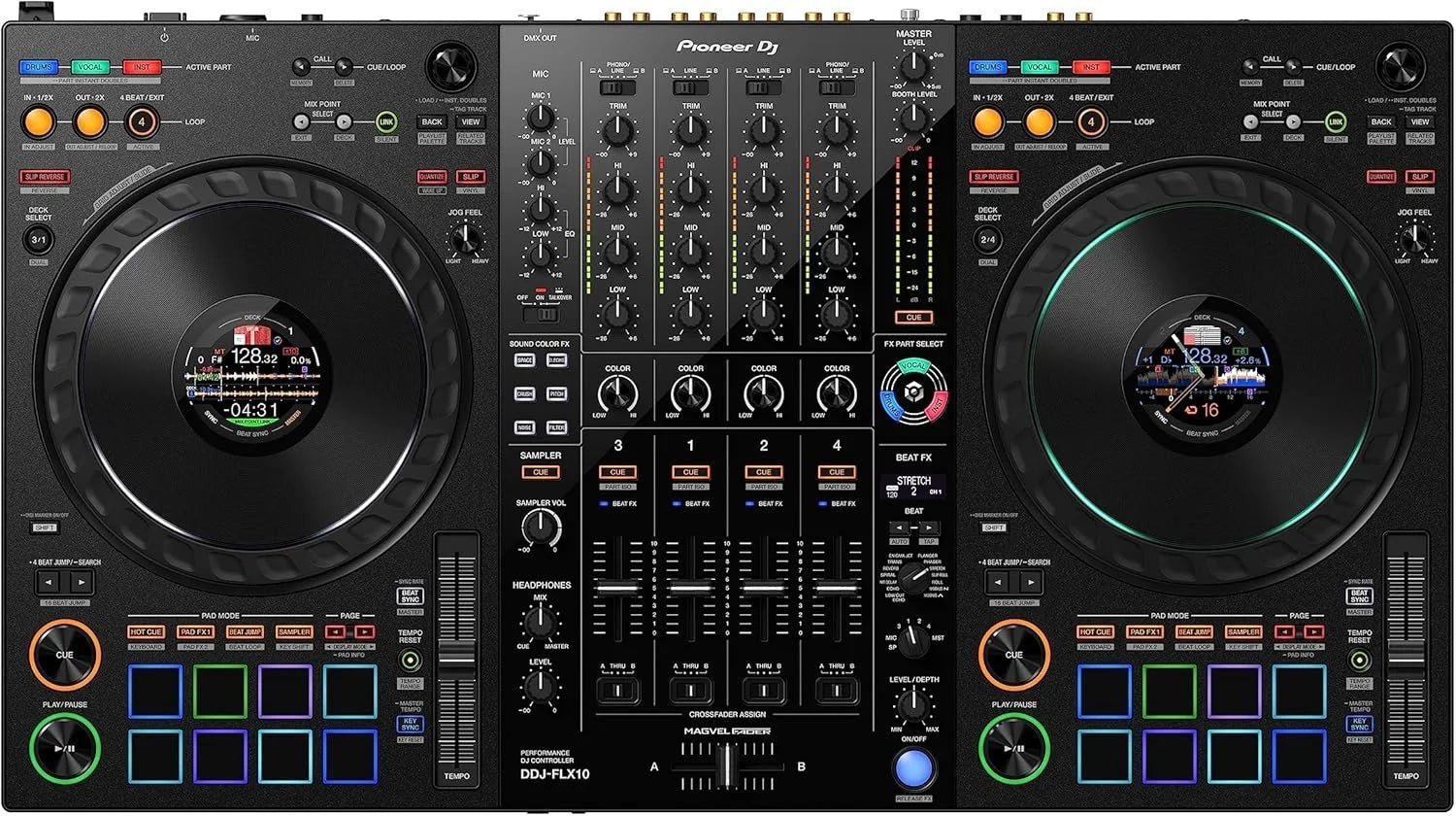 Pioneer DJ DDJ-FLX10 4-Channels DJ Controllers - TryIlluminate