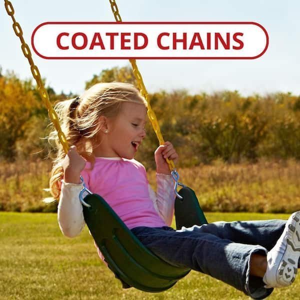 Professionally Assembled Knightsbridge Wooden Outdoor Playground Set with Slide, Rock Wall, Swing Set, and Accessories - TryIlluminate