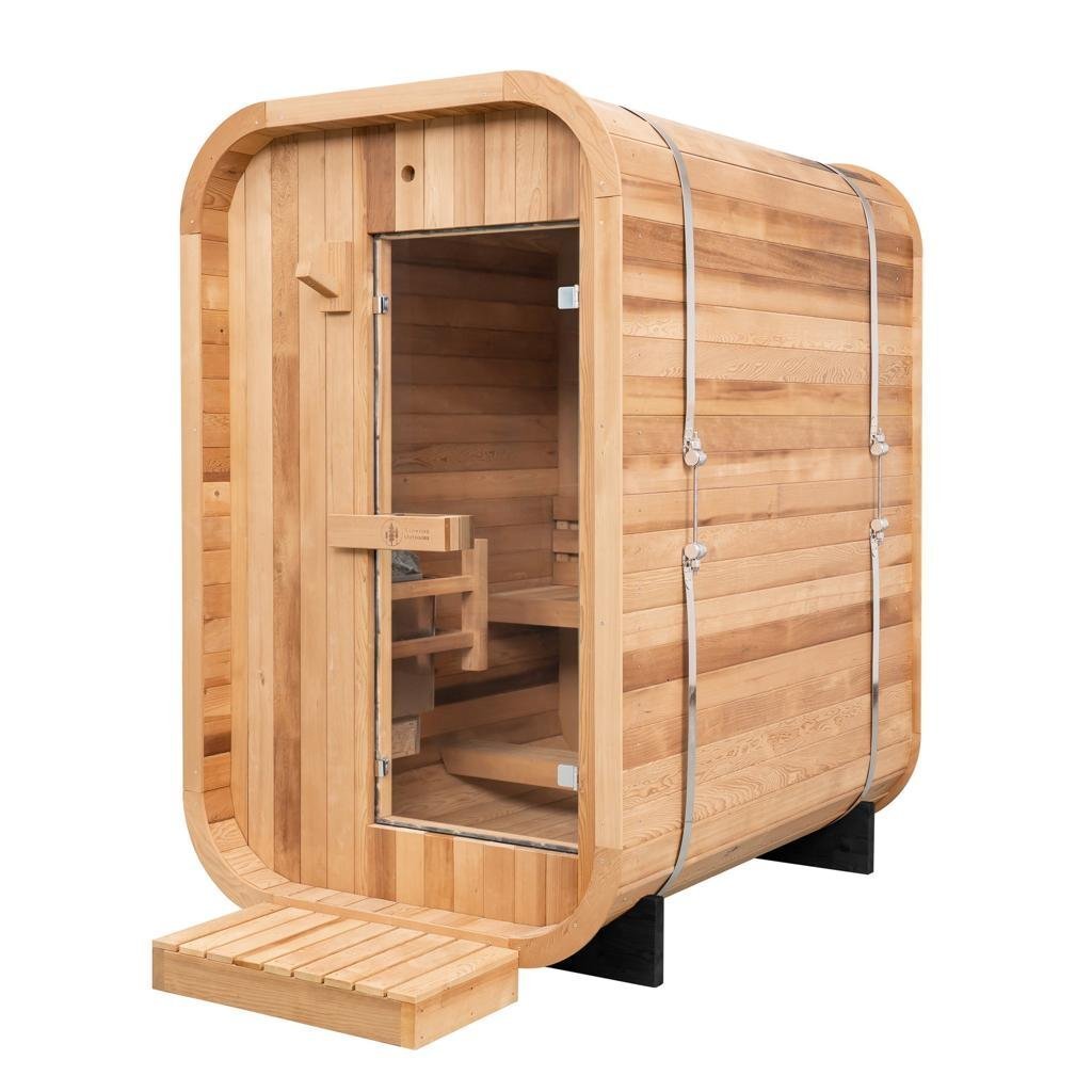 Redwood Outdoors Outdoor Sauna 2-Person Duo Traditional Finnish Sauna Kit - TryIlluminate