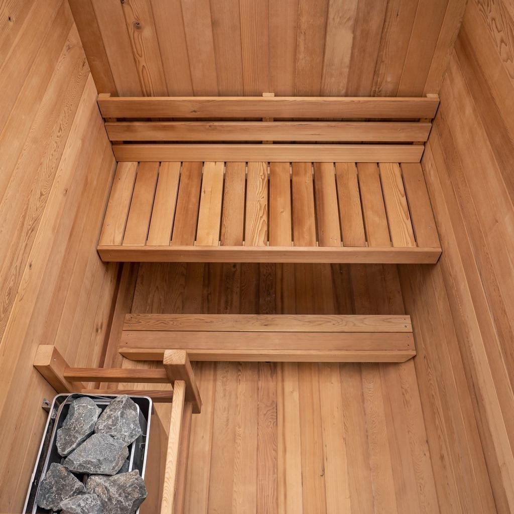 Redwood Outdoors Outdoor Sauna 2-Person Duo Traditional Finnish Sauna Kit - TryIlluminate
