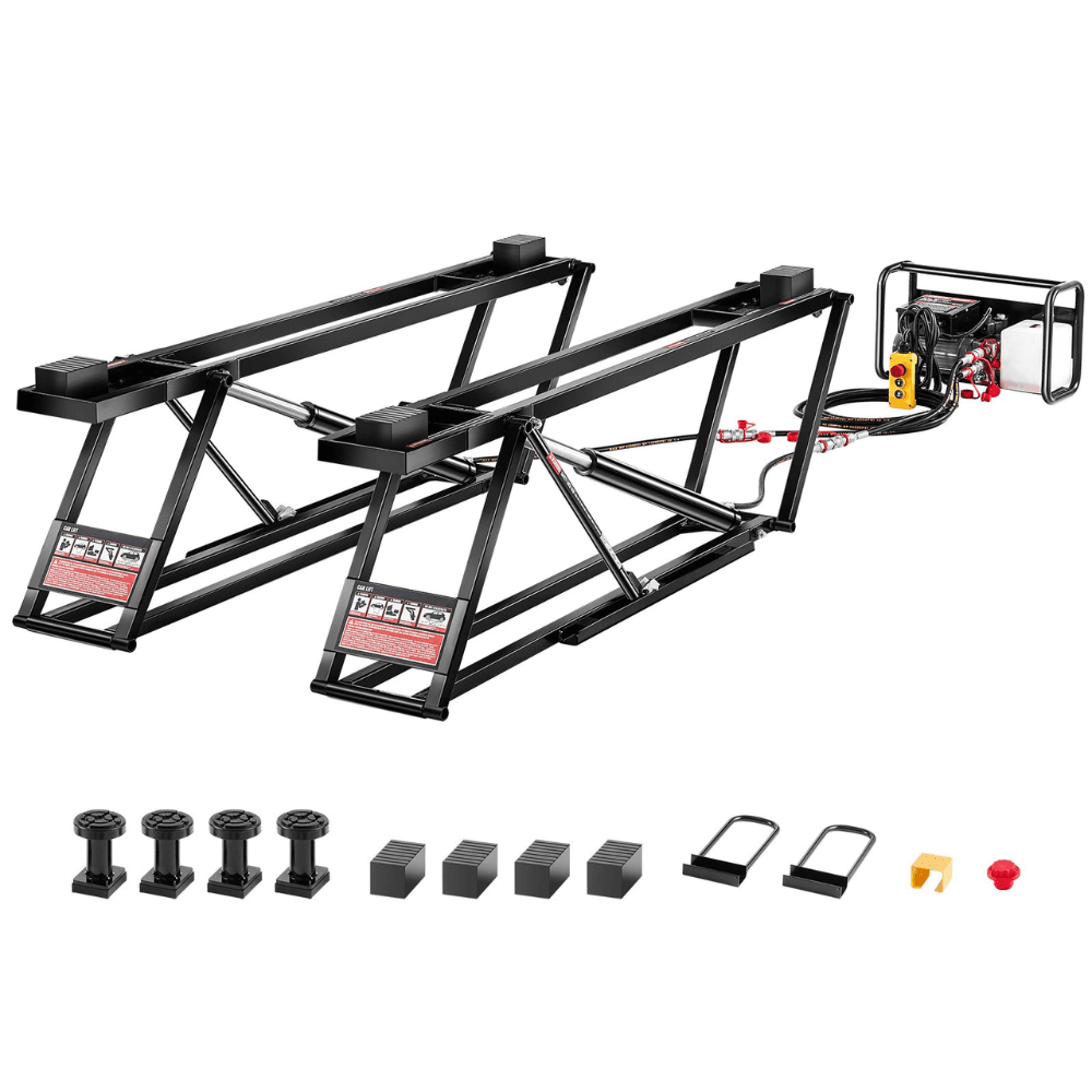Garage Pro 5000 Lb Adjustable Car Lift with Remote Control Portable