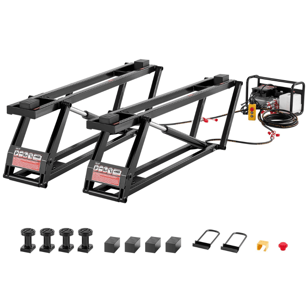 Designasofadfw 7000 Lb. Adjustable Remote-Control Portable Car Lift