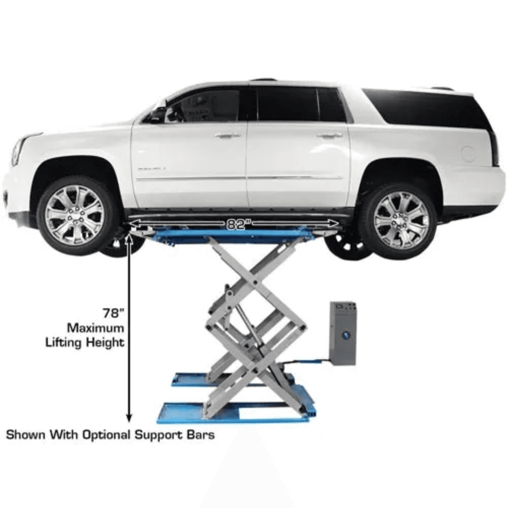 Atlas SLP-9K 9000 Lb. Capacity Commercial Full-Rise Scissor Car Lift