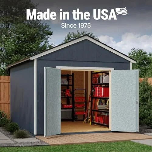 Handy Home Products Rookwood 10×12 Do-It-Yourself Wooden Storages Sheds- Does not Include Floor kit, Paint, or Roofing Shingles
