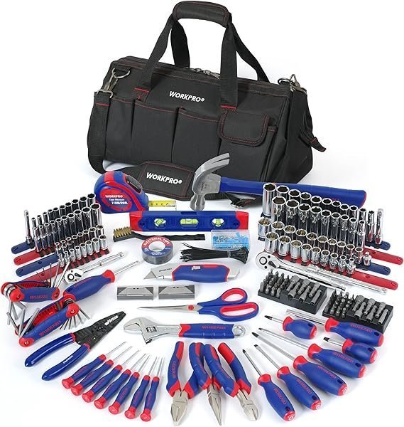 WORKPRO 322-Piece Home Repair Tool Kit With Carrying Bag – Basic Household Hand Tools - TryIlluminate