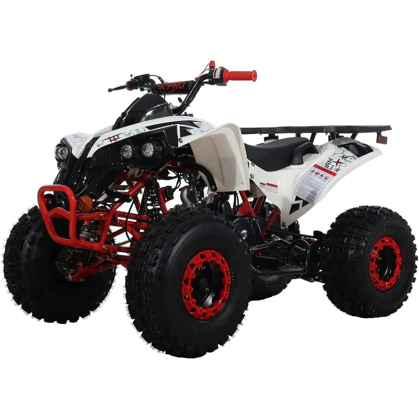 X-Pro 125cc ATV with Reverse Electriic Start Luggage Rack LED Headlight - TryIlluminate